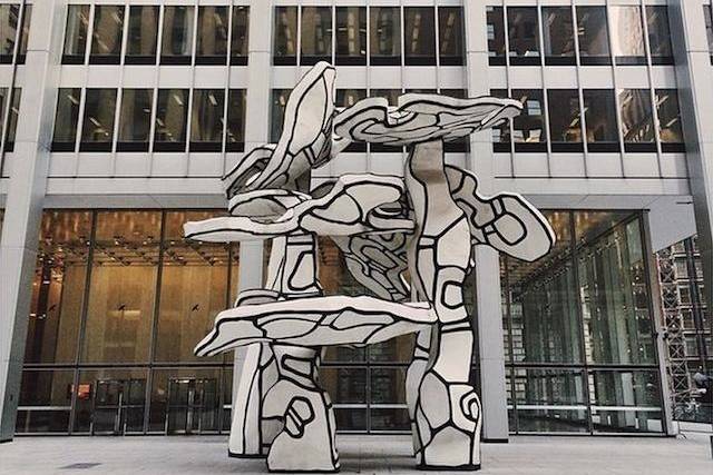 Jean Dubuffet's sculpture in Chase Manhattan Plaza
